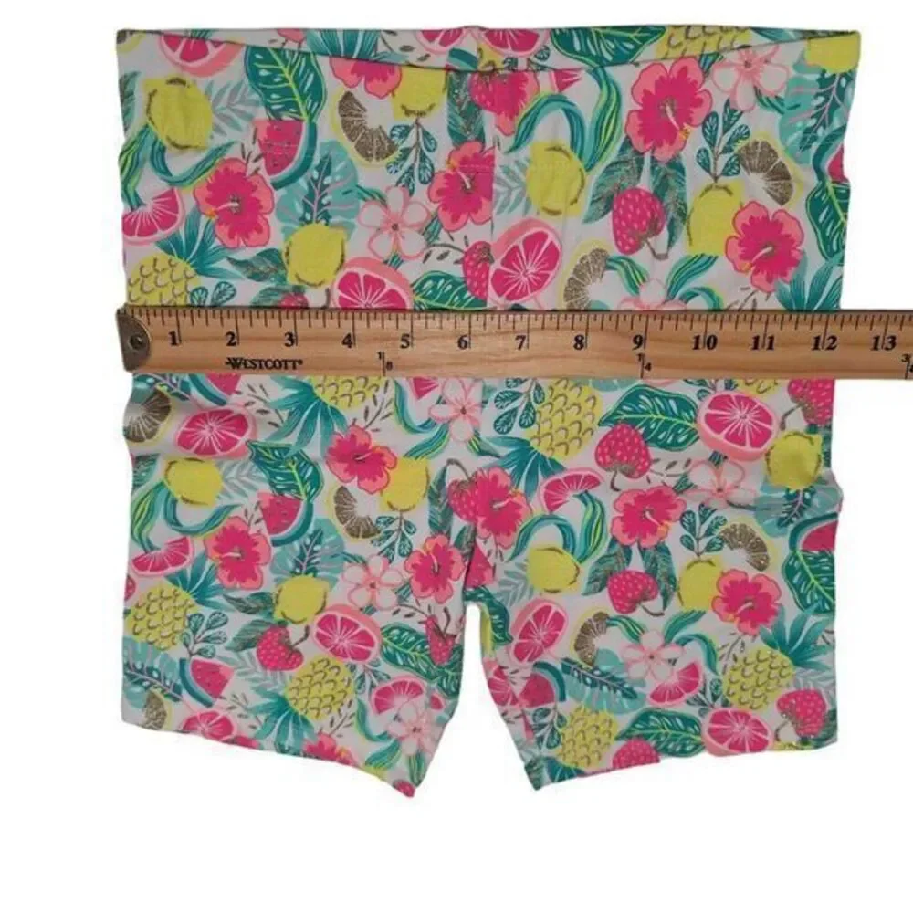 New 3 piece set of blouse and shorts‎ for girl pink/Green size 7/8